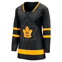 Fanatics pour femmes Black Toronto Maple Leafs - Maillot personnalisé réversible Alternate Premier Breakaway
