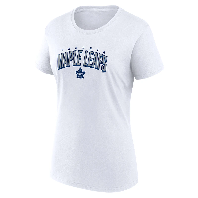 Women's Fanatics Blue/White Toronto Maple Leafs Fan Two-Pack T-Shirt Set