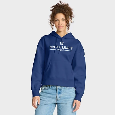 Women's Fanatics Blue Toronto Maple Leafs Authentic Pro Primary Pullover Hoodie