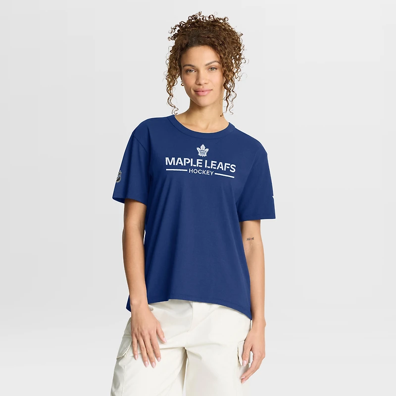 Women's Fanatics Blue Toronto Maple Leafs Authentic Pro Primary T-Shirt