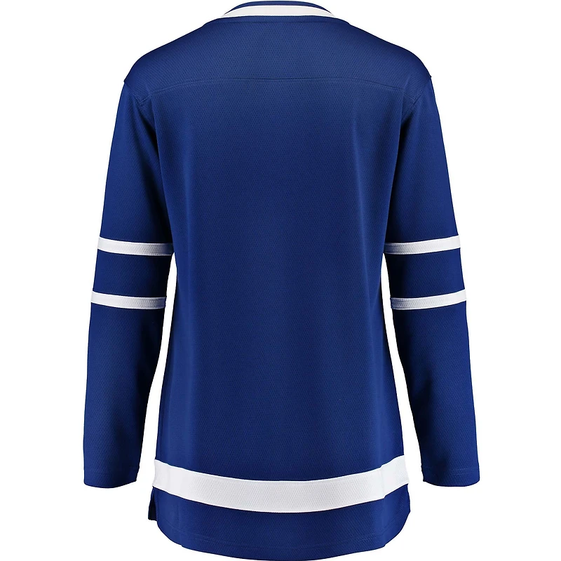 Maillot bleu Fanatics pour femme des Maple Leafs de Toronto à domicile Breakaway