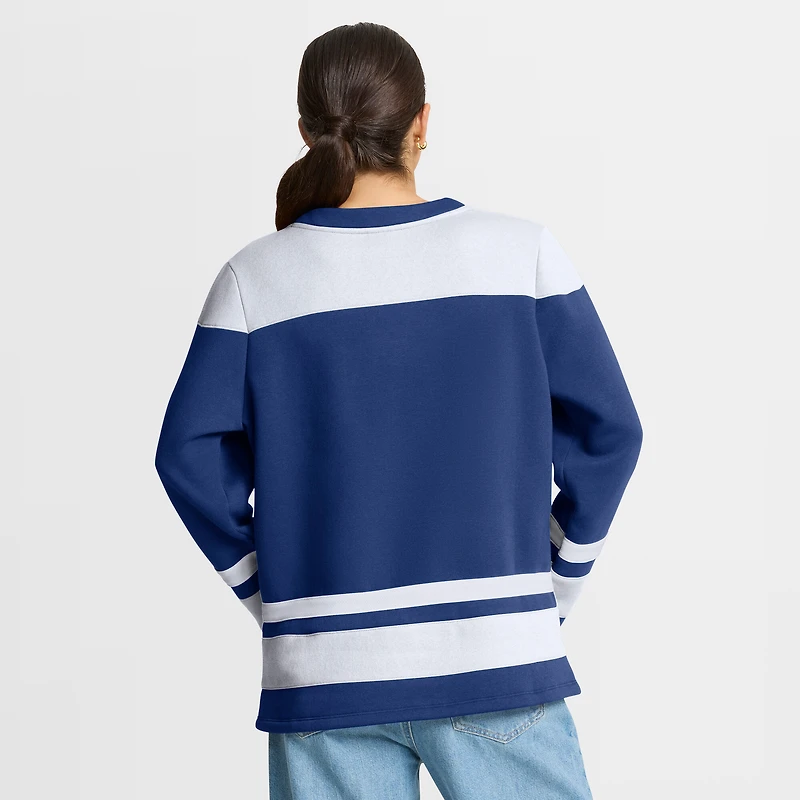 Sweat-shirt bleu Icing Fanatics pour femme des Maple Leafs de Toronto