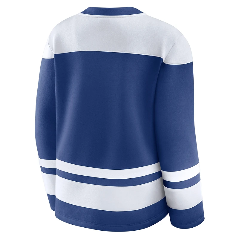 Sweat-shirt bleu Icing Fanatics pour femme des Maple Leafs de Toronto