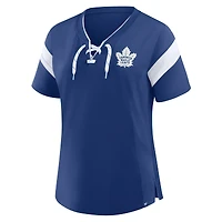 Women's Fanatics Blue Toronto Maple Leafs Offside Athena T-Shirt
