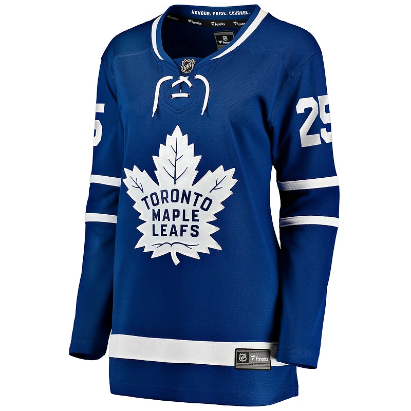 Women's Fanatics Brandon Carlo Blue Toronto Maple Leafs Home Breakaway Player Jersey