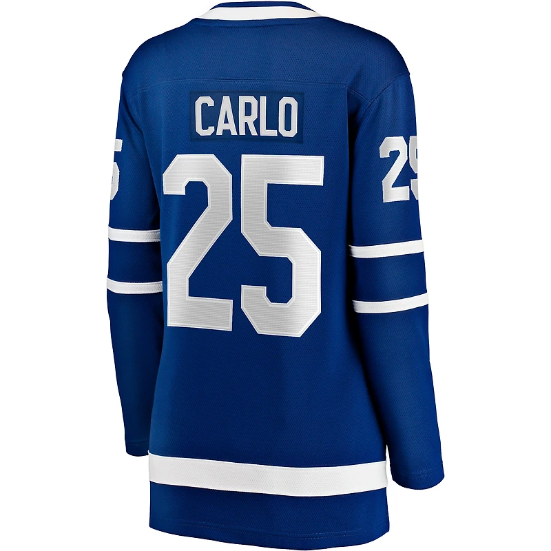 Women's Fanatics Brandon Carlo Blue Toronto Maple Leafs Home Breakaway Player Jersey