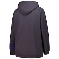 Women's Fanatics Charcoal Toronto Maple Leafs Plus Lightweight Fleece Raglan Pullover Hoodie