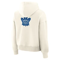 Sweat à capuche Fanatics Cream pour femme des Maple Leafs de Toronto Neutral Zone Legacy