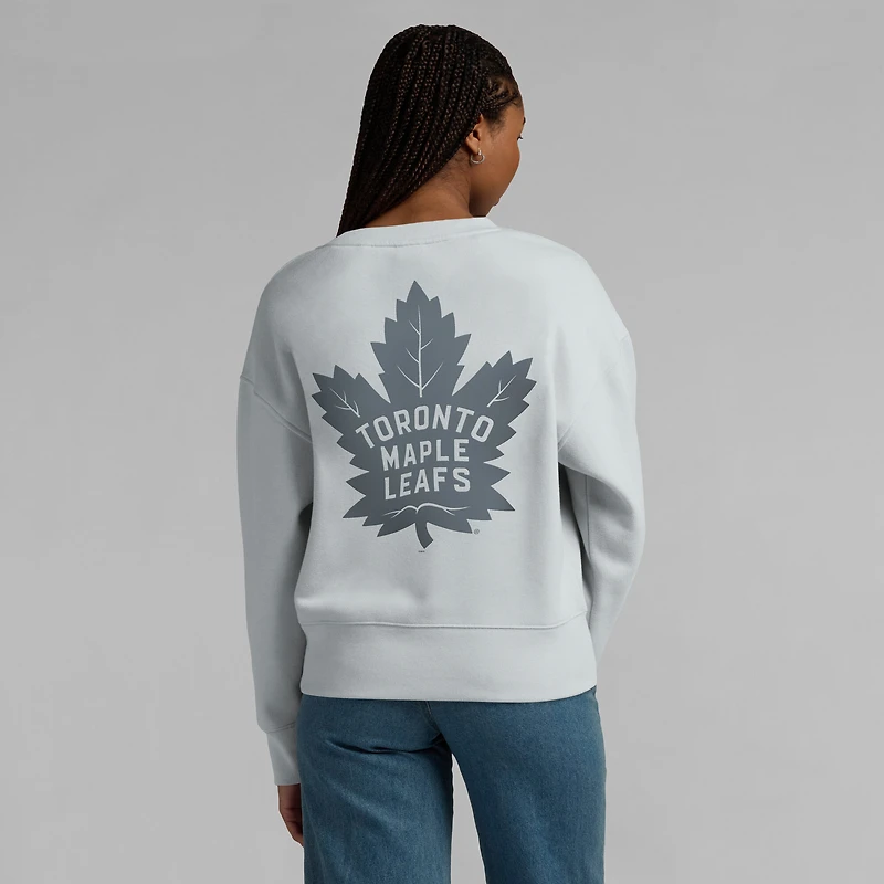 Women's Fanatics  Gray Toronto Maple Leafs Elements Flow Pullover Sweatshirt