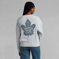 Women's Fanatics  Gray Toronto Maple Leafs Elements Flow Pullover Sweatshirt