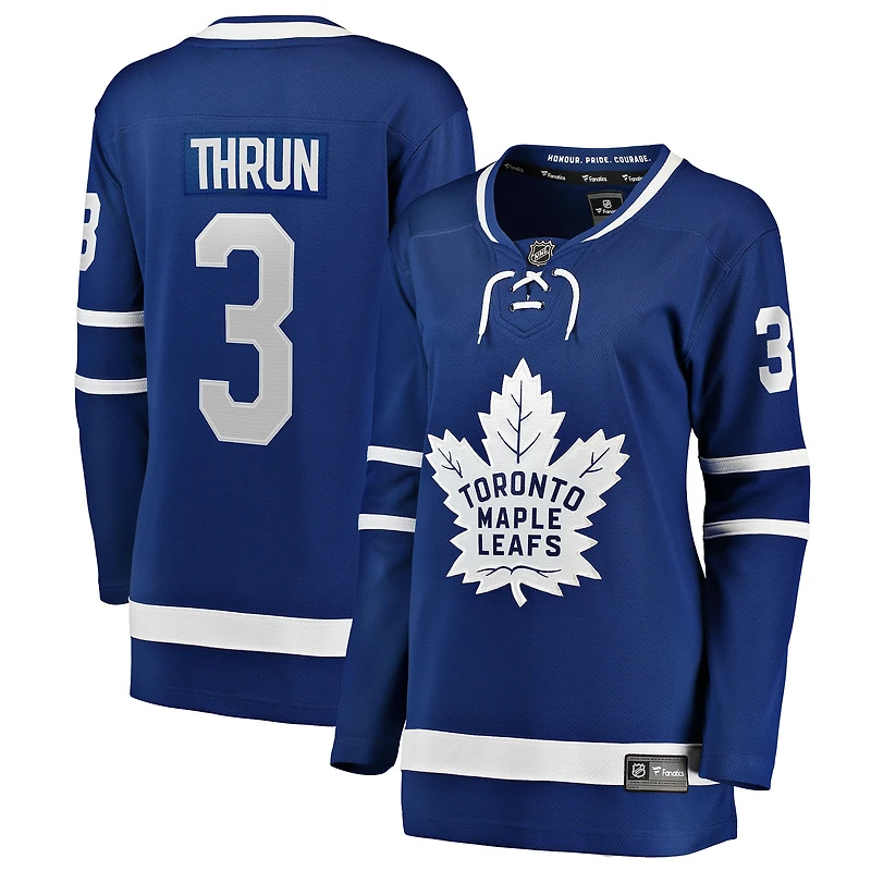 Maillot Henry Thrun bleu pour femmes Fanatics des Maple Leafs de Toronto à domicile Breakaway