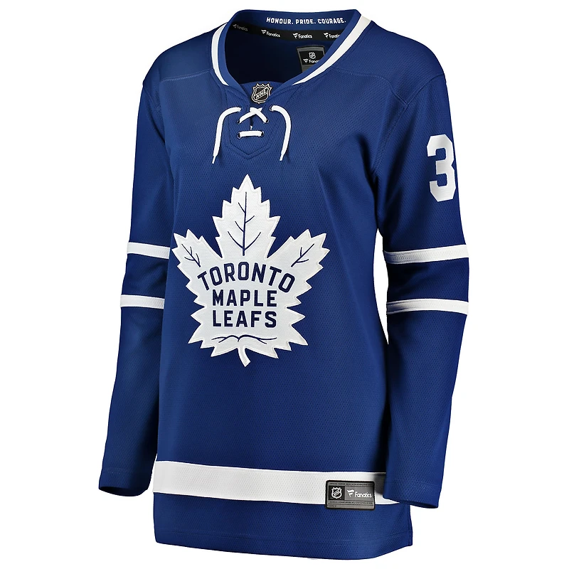 Maillot Henry Thrun bleu pour femmes Fanatics des Maple Leafs de Toronto à domicile Breakaway