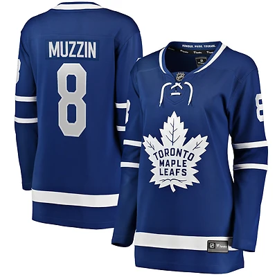 Maillot de joueur échappé à domicile des Maple Leafs Toronto Fanatics Jake Muzzin pour femmes, bleu
