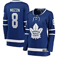 Maillot de joueur échappé à domicile des Maple Leafs Toronto Fanatics Jake Muzzin pour femmes, bleu
