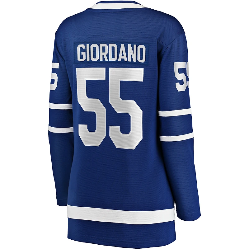 Women's Fanatics Mark Giordano Blue Toronto Maple Leafs Home Breakaway - Player Jersey