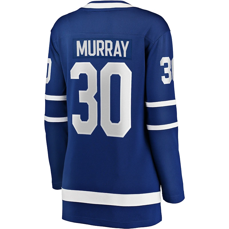 Maillot de joueur échappé à domicile Fanatics Matt Murray bleu des Maple Leafs Toronto pour femmes