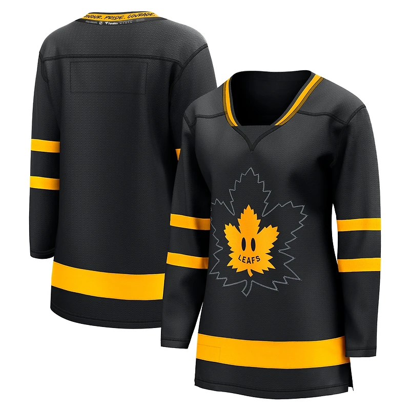 Fanatics pour femmes Mitchell Marner noir Toronto Maple Leafs Alternate Premier Breakaway Maillot de joueur réversible
