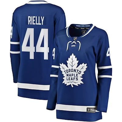 Maillot de joueuse Morgan Rielly bleu des Maple Leafs Toronto (Fanatics) pour femmes