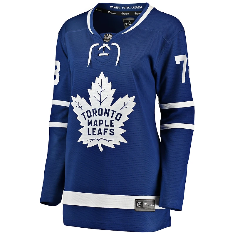 Fanatiques féminines de marque TJ Brodie Blue Toronto Maple Leafs Domicile - Maillot joueur Breakaway