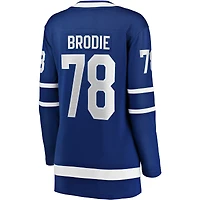 Fanatiques féminines de marque TJ Brodie Blue Toronto Maple Leafs Domicile - Maillot joueur Breakaway