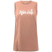 Débardeur rose Levelwear pour femmes, motif Toronto Maple Leafs Influx Big Script