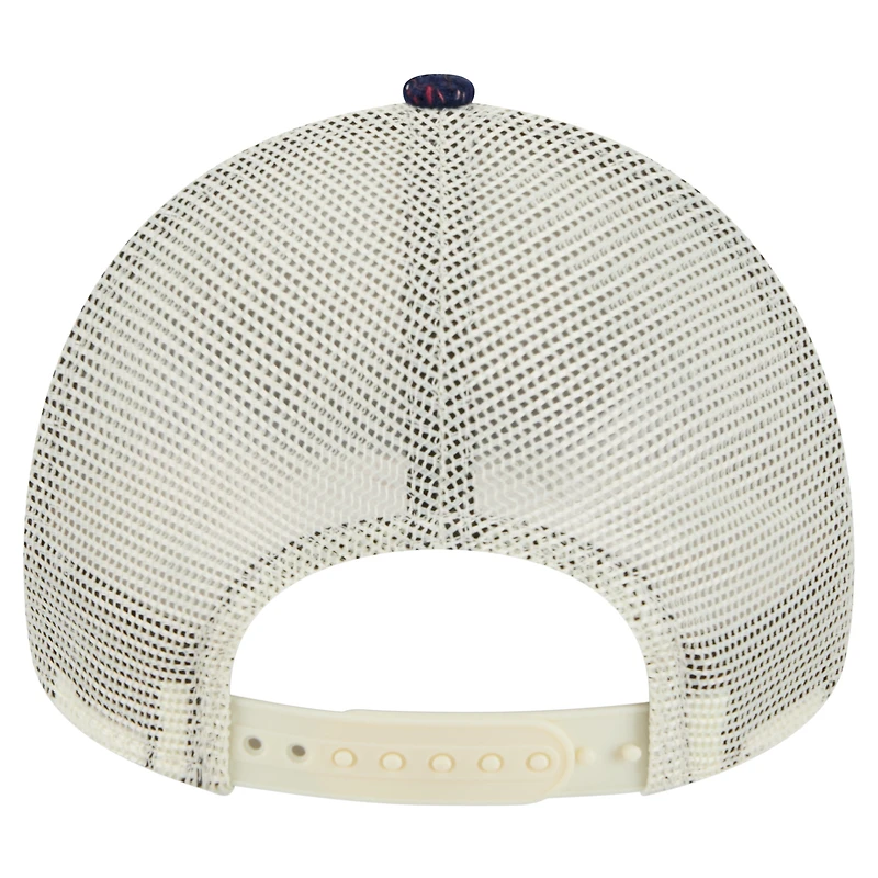 Women's New Era Navy Toronto Maple Leafs 9FORTY A-Frame Knit Trucker Adjustable Hat