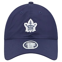 Women's New Era  Navy Toronto Maple Leafs Ponytail 9FORTY Adjustable Hat