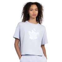 T-shirt court pastel bleu Starter pour femmes, Toronto Maple Leafs