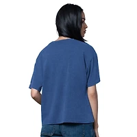 Women's Starter  Heather Blue Toronto Maple Leafs Hall of Fame Boxy T-Shirt