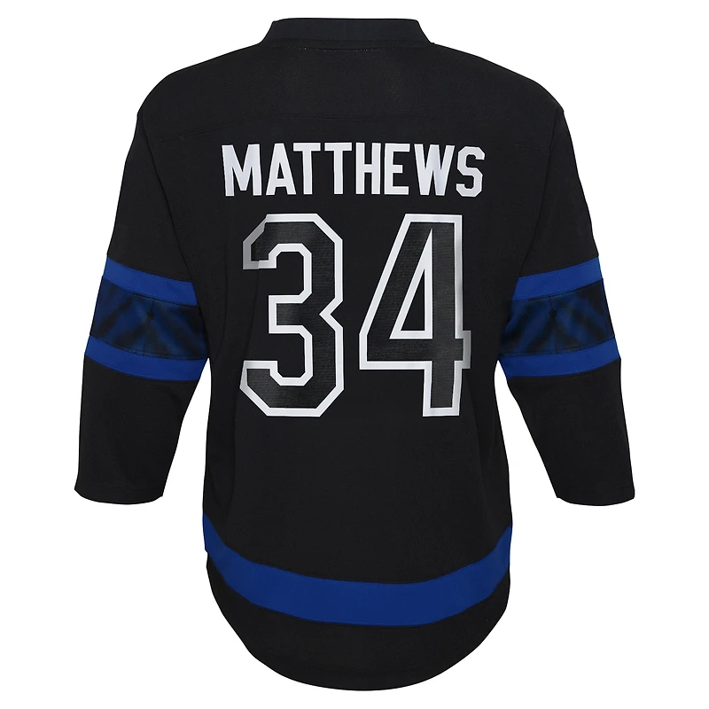 Youth Auston Matthews Black Toronto Maple Leafs Alternate Replica Player Jersey