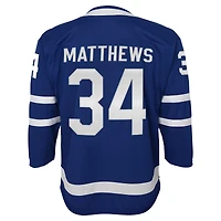 Maillot de joueur à domicile bleu Auston Matthews des Maple Leafs Toronto pour jeunes