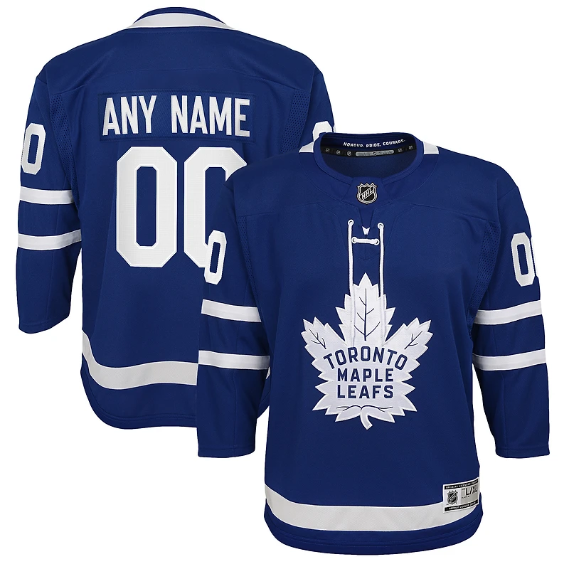 Youth Blue Toronto Maple Leafs 2020/21 Domicile - Maillot Premier Personnalisé