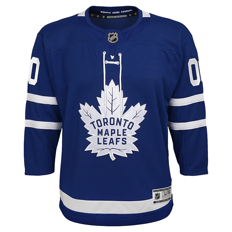 Youth Blue Toronto Maple Leafs 2020/21 Domicile - Maillot Premier Personnalisé