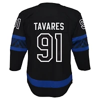 Maillot de capitaine premier joueur suppléant des Maple Leafs Toronto noir John Tavares pour jeune