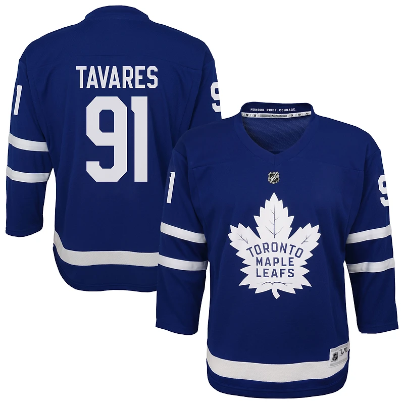 Maillot réplique bleu des Maple Leafs de Toronto pour jeunes John Tavares