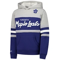 Sweat à capuche bleu Mitchell & Ness pour jeune entraîneur-chef des Maple Leafs de Toronto