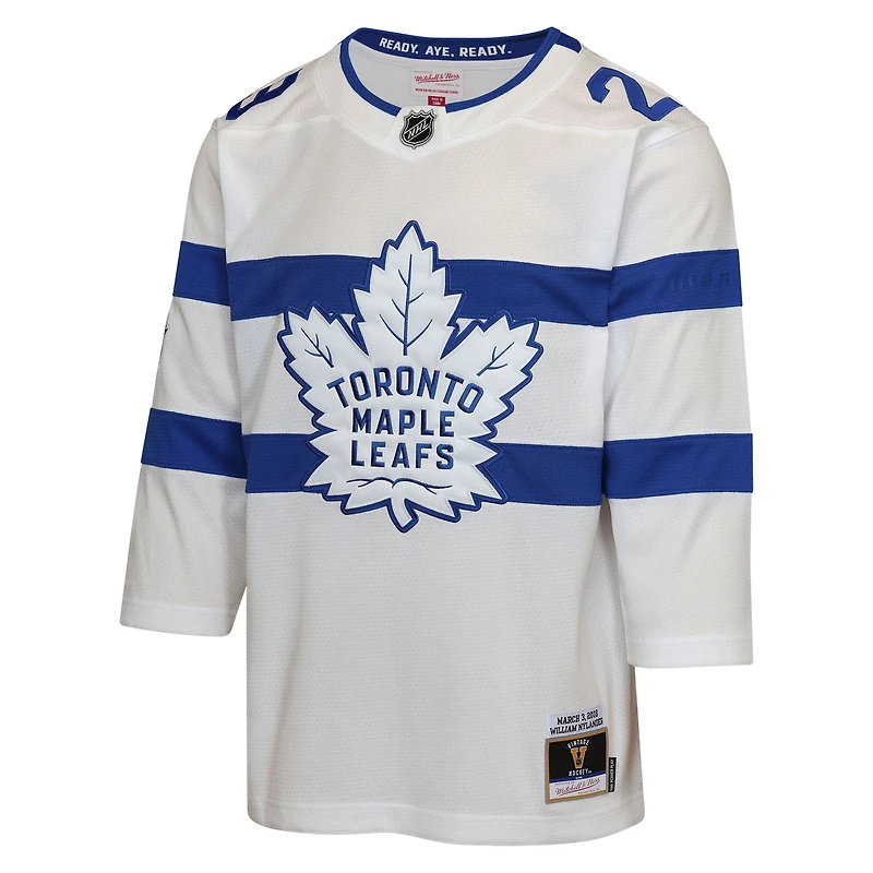 Maillot de joueur blanc Mitchell & Ness William Nylander des Maple Leafs Toronto 2018 Stadium Series Power Play 2.0