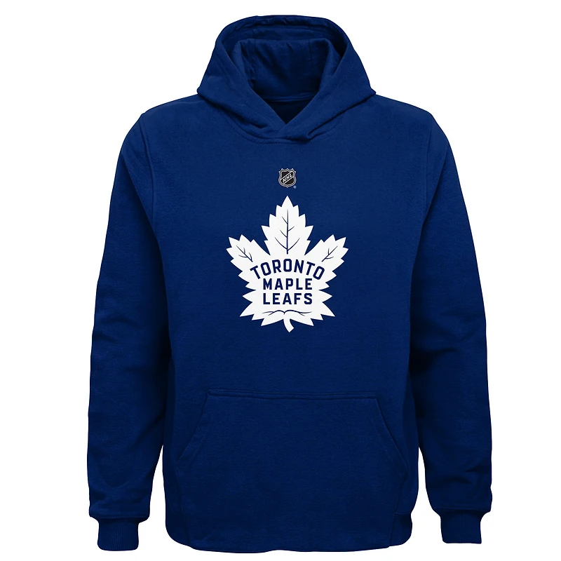 Youth Outerstuff Blue Toronto Maple Leafs Primary Logo Pullover Hoodie