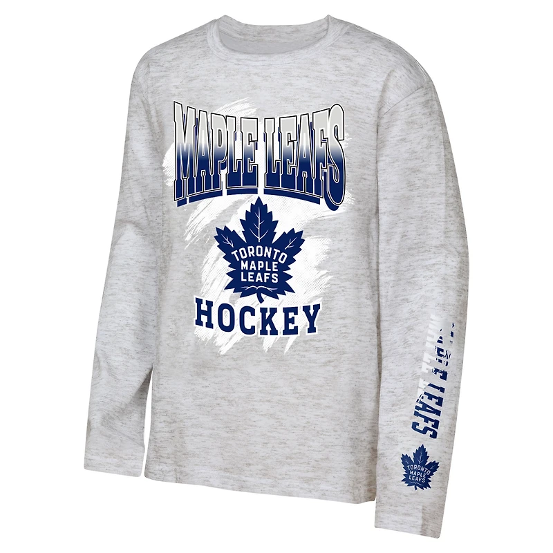 Youth Outerstuff Blue/Heather Gray Toronto Maple Leafs Rally the Team 3-in-1 Combo T-Shirt Set