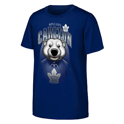 T-shirt bleu Youth Outerstuff à l'effigie de la mascotte des Maple Leafs Toronto