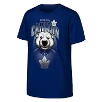 T-shirt bleu Youth Outerstuff à l'effigie de la mascotte des Maple Leafs Toronto