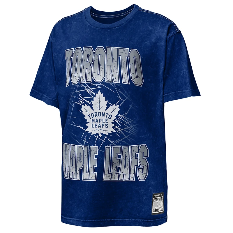 T-shirt délavé à l'acide bleu Toronto Maple Leafs « Time to Shine » pour jeunes Outerstuff