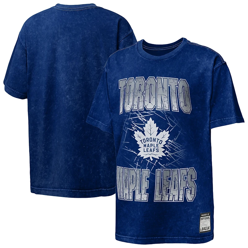 T-shirt délavé à l'acide bleu Toronto Maple Leafs « Time to Shine » pour jeunes Outerstuff