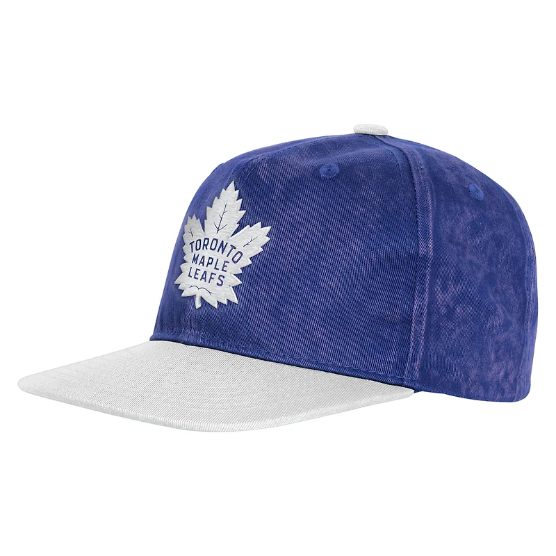 Casquette ajustable True Retro bleue des Maple Leafs de Toronto pour jeunes Outerstuff