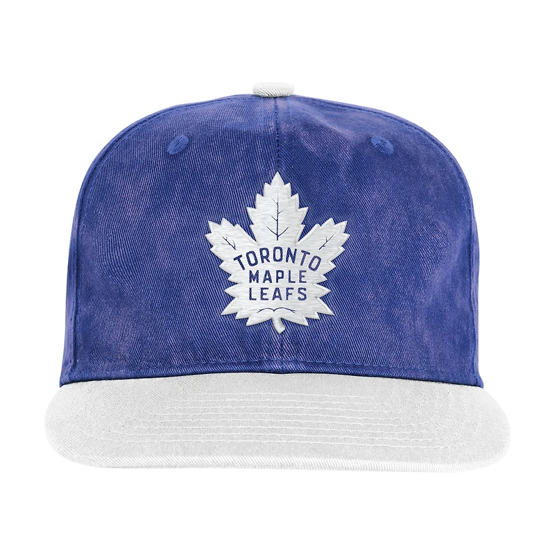 Casquette ajustable True Retro bleue des Maple Leafs de Toronto pour jeunes Outerstuff