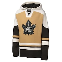 Sweat à capuche col en V Ageless Raglan des Maple Leafs de Toronto pour jeunes Outerstuff Tan