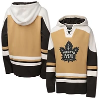 Youth Outerstuff Tan Toronto Maple Leafs Ageless Raglan V-Neck Hoodie