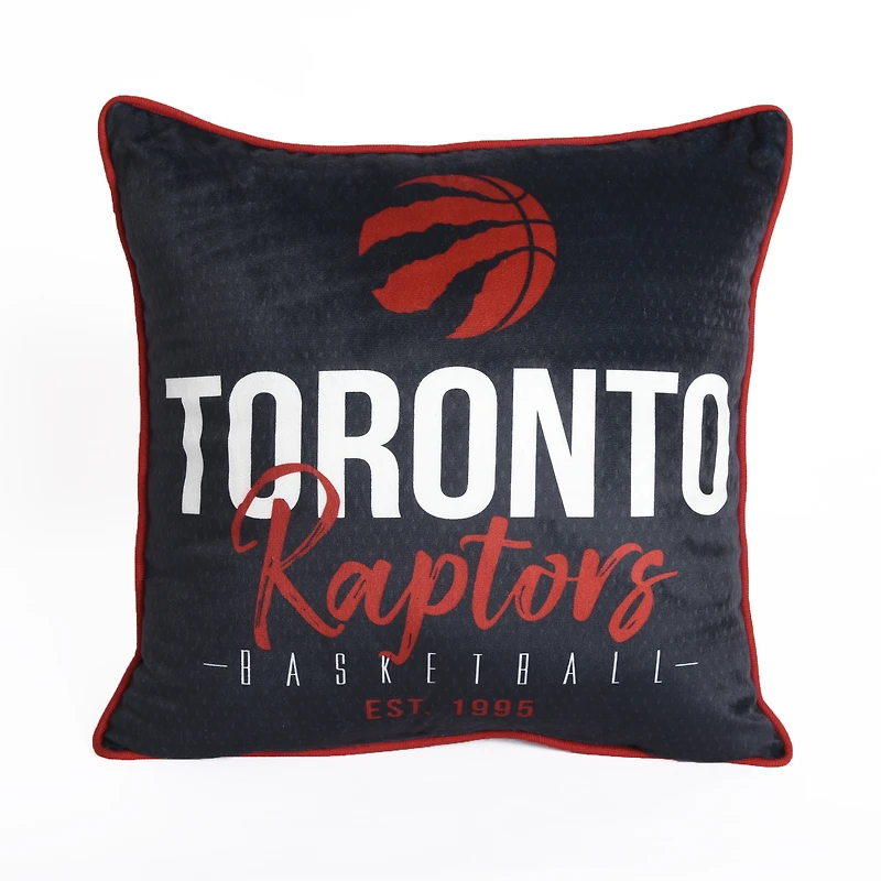 Black Toronto Raptors - 18'' x 18'' Established Pillow