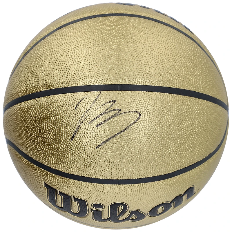 Ballon de basket Wilson Gold autographié par Brandon Ingram des Raptors de Toronto