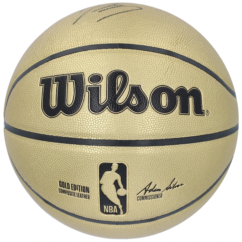 Ballon de basket Wilson Gold autographié par Brandon Ingram des Raptors de Toronto
